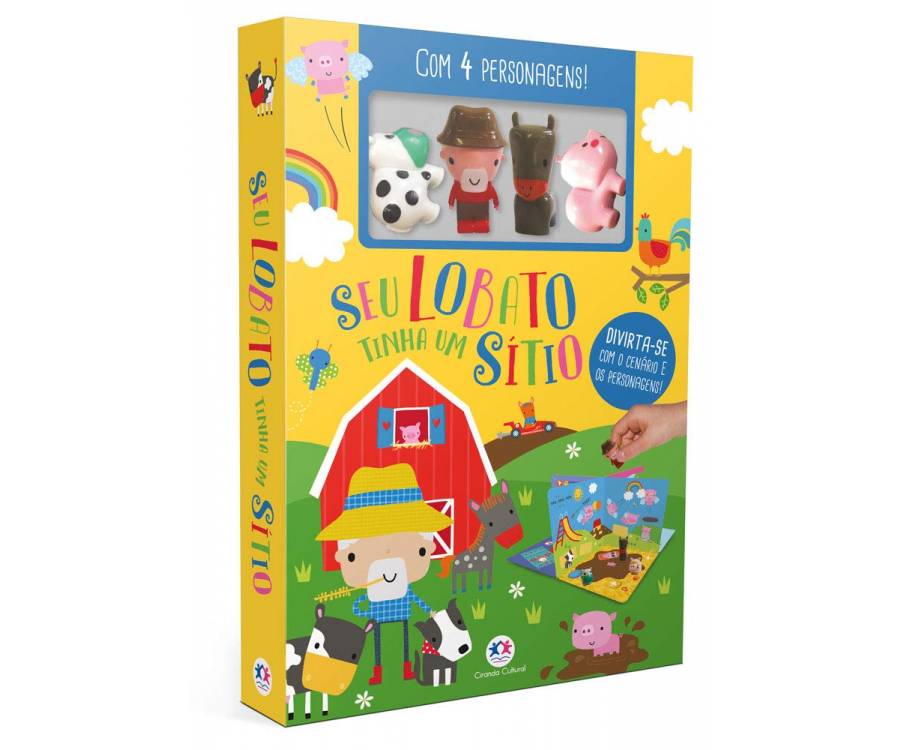 LIVRO COM CENÁRIO SEU LOBATO TINHA UM SÍTIO